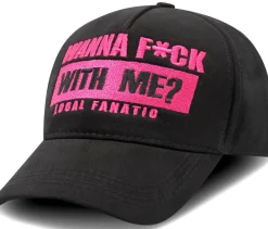 Baseball Cap - F*ck with me - Zwart