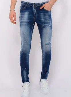 Blue Stone Washed Jeans Heren - Slim Fit -1076- Blauw
