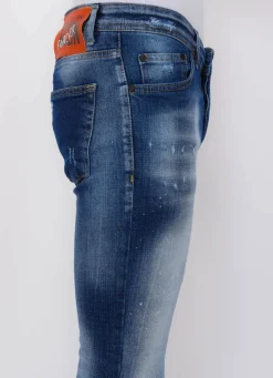 Blue Stone Washed Jeans Heren - Slim Fit -1076- Blauw