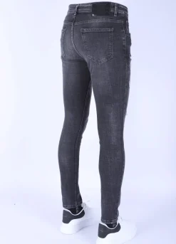 Destroyed Jeans Heren - Slim Fit -1099- Grijs