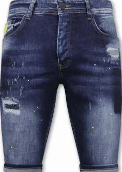 Heren Denim Short - Slim Fit - 1051 - Blauw