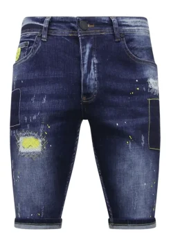 Heren Denim Short - Slim Fit - 1052 - Blauw