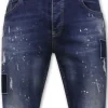 Heren Denim Short - Slim Fit - 1026 - Blauw