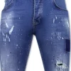 Heren Denim Short - Slim Fit - 1031 - Blauw
