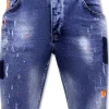 Heren Denim Short - Slim Fit -1008-SH- Blauw
