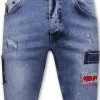 Heren Denim Short - Slim Fit - 1042 - Blauw