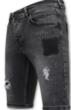 Heren Denim Short - Slim Fit - 1050 - Zwart