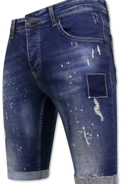 Heren Denim Short - Slim Fit - 1026 - Blauw