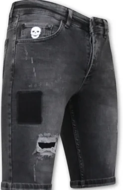 Heren Denim Short - Slim Fit - 1050 - Zwart