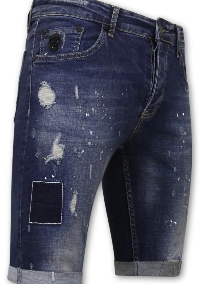 Heren Denim Short - Slim Fit - 1026 - Blauw