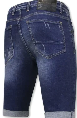 Heren Denim Short - Slim Fit - 1026 - Blauw