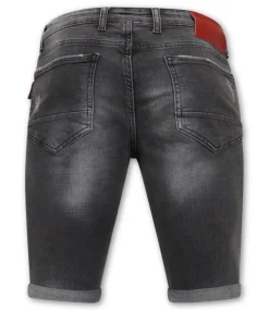 Heren Denim Short - Slim Fit - 1032 - Grijs