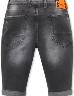 Heren Denim Short - Slim Fit - 1034 - Grijs