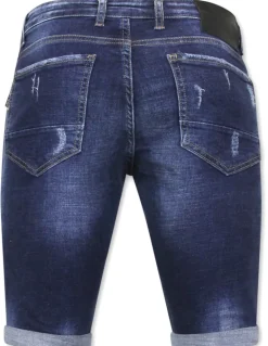 Heren Denim Short - Slim Fit - 1025 - Blauw