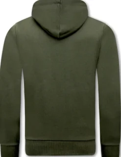 Hoodie Heren - Loaded Gun - Groen