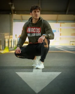 Hoodie Heren - Narcos Billionaire - Groen