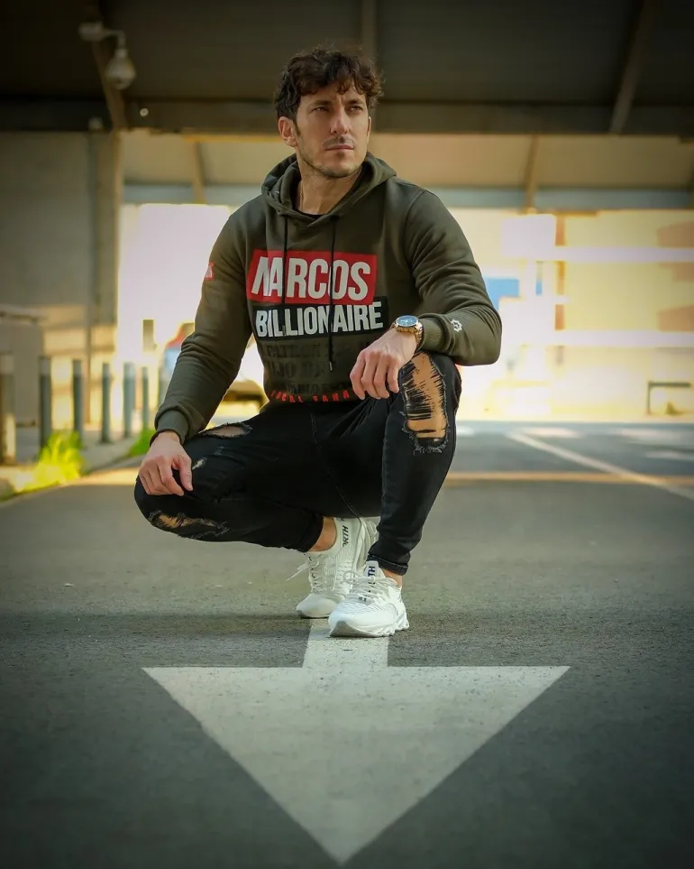 Hoodie Heren - Narcos Billionaire - Groen