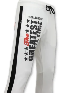 Joggingbroek Heren - Muhammad Ali - Wit