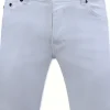 Plain Denim Short - Slim Fit - 1089 - Wit