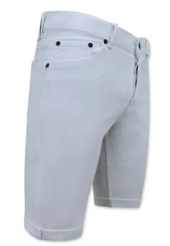 Plain Denim Short - Slim Fit - 1089 - Wit