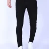 Plain Heren Jeans - Slim Fit -1091- Zwart