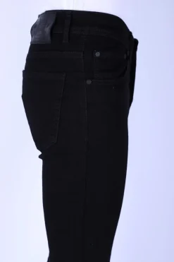 Plain Heren Jeans - Slim Fit -1091- Zwart