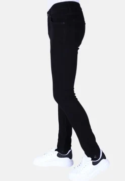 Plain Heren Jeans - Slim Fit -1091- Zwart