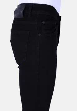 Plain Heren Jeans - Slim Fit -1091- Zwart