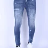 Ripped Jeans Heren - Slim Fit -1097- Blauw