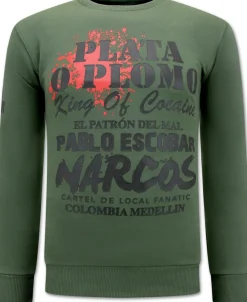 Sweater Heren - El Patron - Pablo Escobar - Groen
