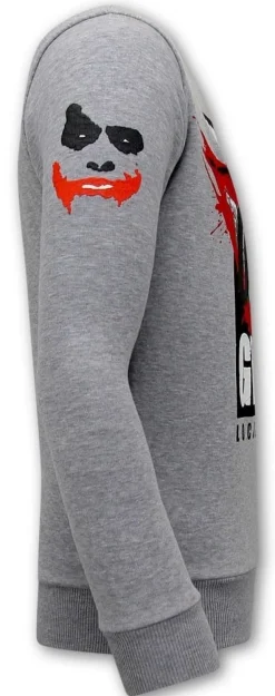 Sweater Heren - Straight Outta Ghetto - Grijs