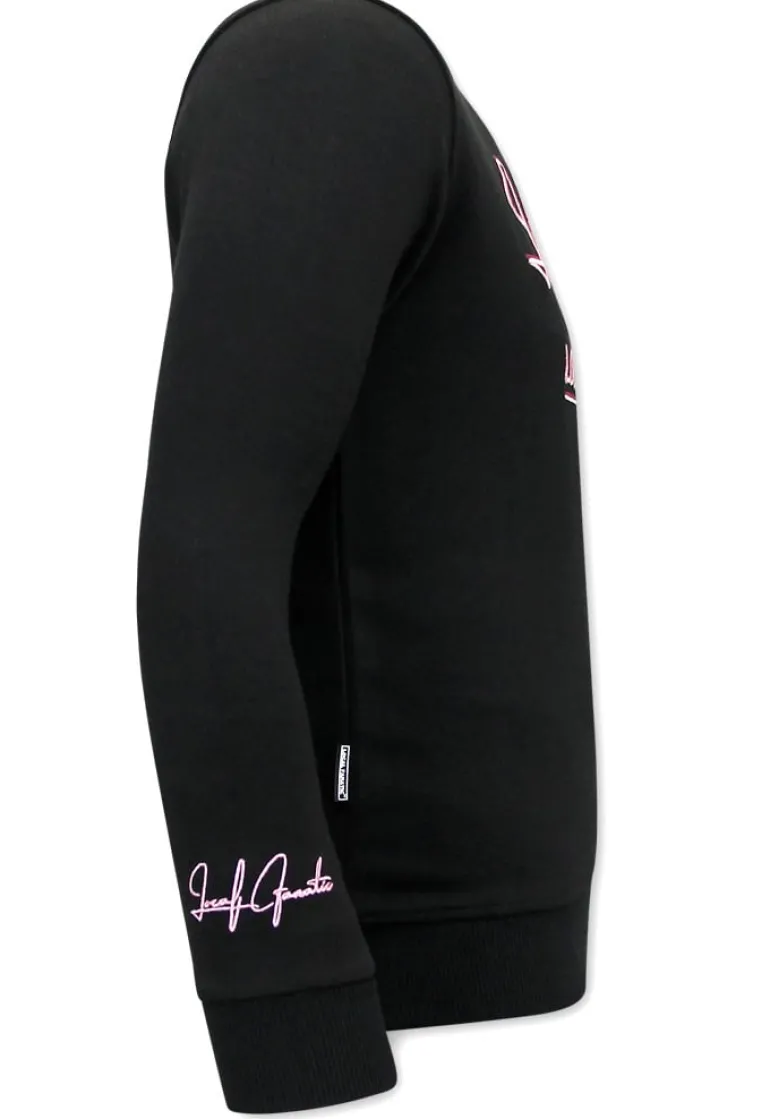 Sweater Heren - Athletic Dept. - Zwart / Roze