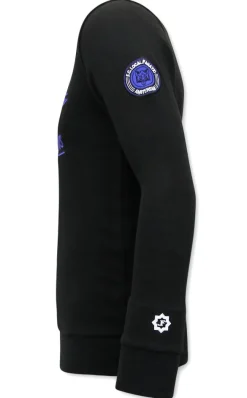 Sweater Heren - Athletic Dept. - Zwart / Blauw