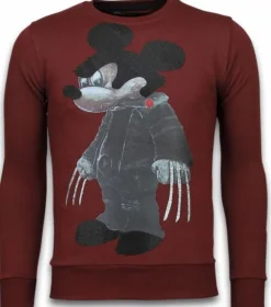 Sweater Heren - Bad Mouse - Bordeaux