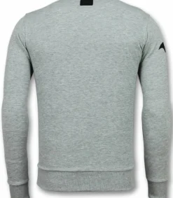 Sweater Heren - Badman - Grijs