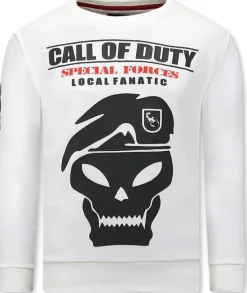 Sweater Heren - Call Of Duty - Wit