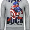 Sweater Heren - Captain Duck - Grijs