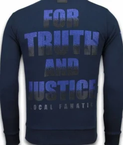 Sweater Heren - Captain Duck - Blauw