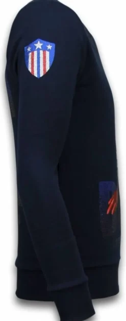 Sweater Heren - Captain Duck - Blauw