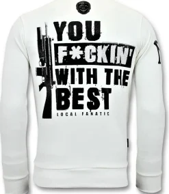 Sweater Heren - Daffy Montana - Wit