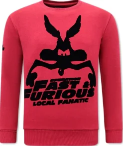 Sweater Heren - Fast and Furious - Bordeaux