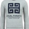 Sweater Heren - Greek Key Border - Grijs