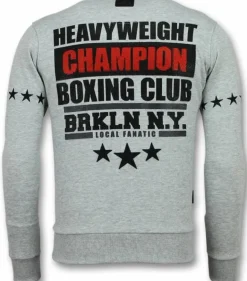 Sweater Heren - Iron Mike Tyson - Grijs