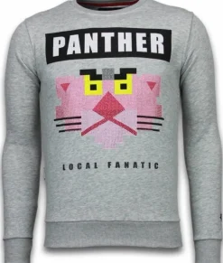 Sweater Heren - Lookin' For A Cougar - Grijs