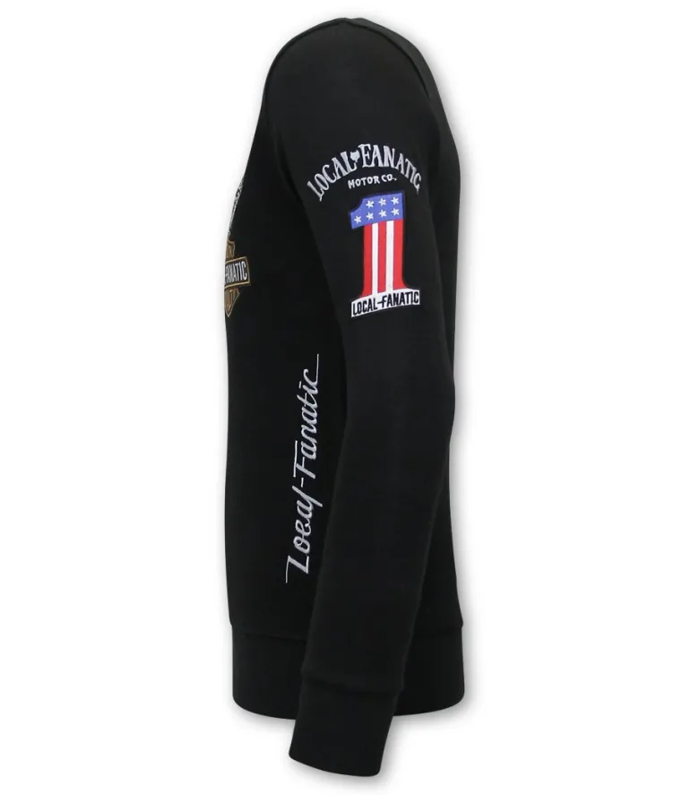 Sweater Heren - MC Honor & Loyalty - Zwart