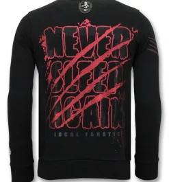 Sweater Heren - Mickey Krueger - Zwart