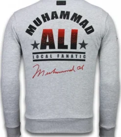 Sweater Heren - Muhammad Ali - Grijs