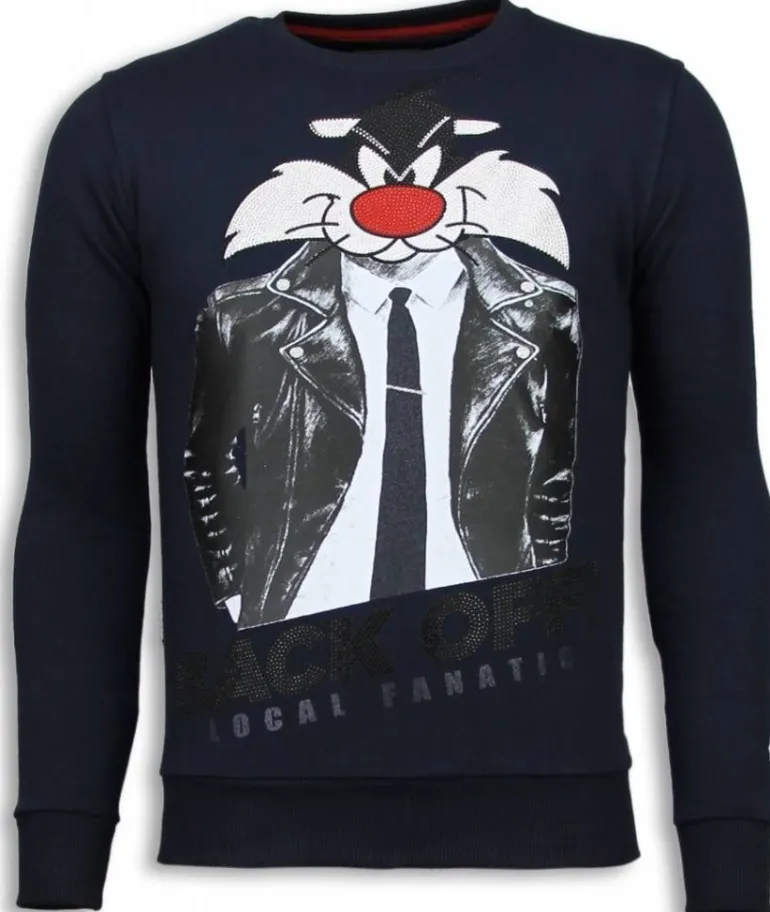 Sweater Heren - Pussy Cat - Blauw