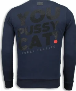 Sweater Heren - Pussy Cat - Blauw