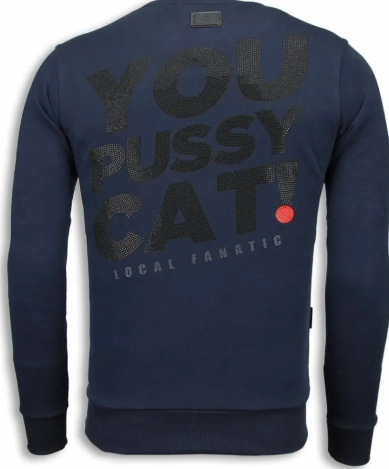 Sweater Heren - Pussy Cat - Blauw